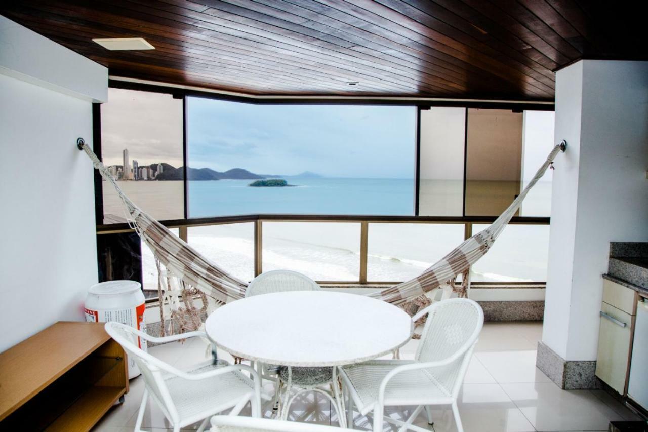 Apto Frente Mar Bal Camboriu Pe Na Areia Fantastica E Encantadora Vista Mar Balneário Camboriú Exteriör bild